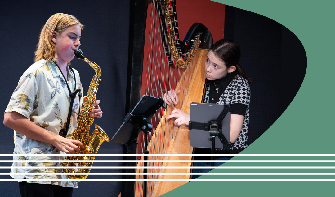 Zolderconcert 22 februari – Harp-saxofoonduo Axel en Nora